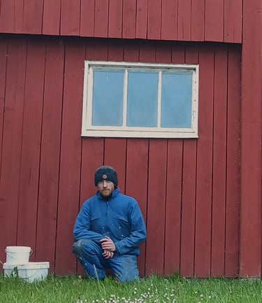 Un peintre applique de la peinture suédoise prête en deux minutes, avec un résultat professionnel