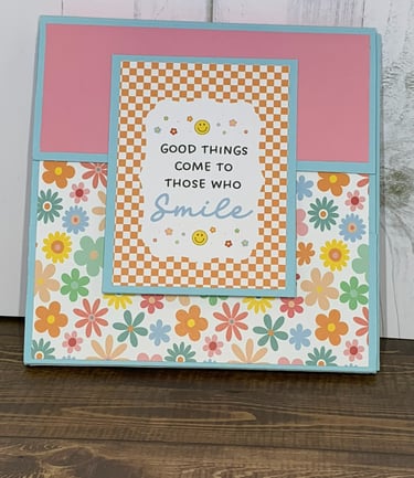 Handmade Photo Album—Good Things Come To Those Who Smile