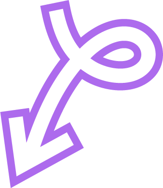 Flèche Violette diagonale