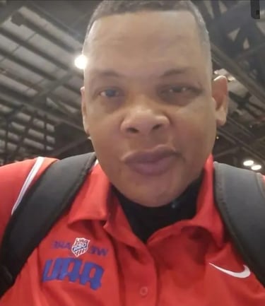 Coach Ant at AAU tournament