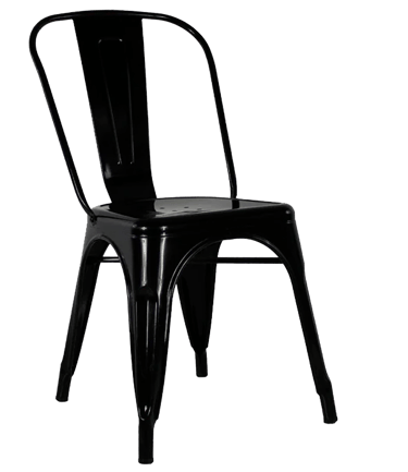 silla negra