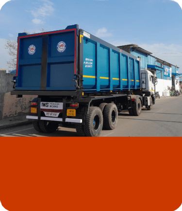 Heavy-duty tip trailer by MS Engineering Works – latest model with high load capacity and robust