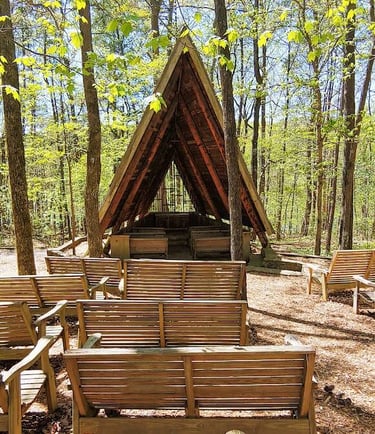 Huntsville, AL - A very small outdoor Chapel at Madison County Nature Trail