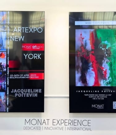 Tableau abstrait contemporain – Couleurs et textures – Jacqueline Poitevin – Collectionneurs d’art