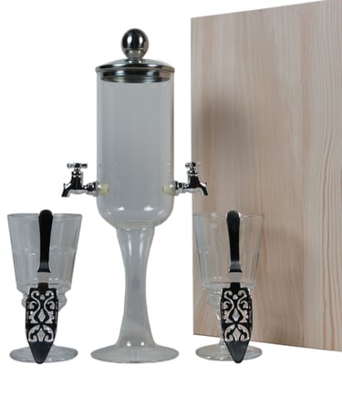Coffret à la demande de l'absintherie Guilloud du val de travers