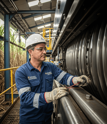 Técnico trabalhando