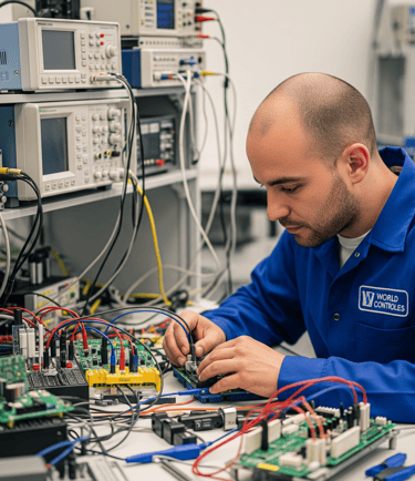 Técnico trabalhando