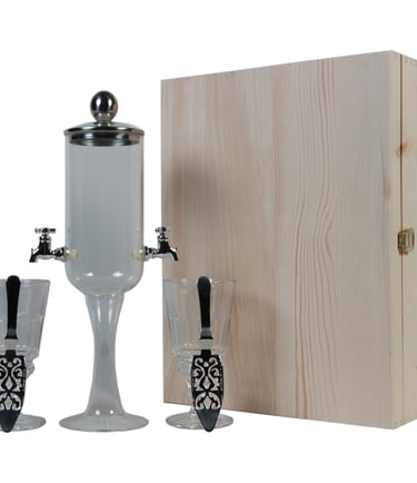 Coffret à la demande de l'absintherie Guilloud du val de travers