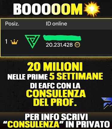 profitto fatto con la compravendita su ea sports fc