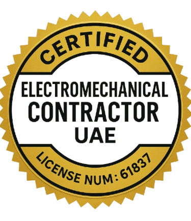 Certified Electromechanical Contractor UAE badge