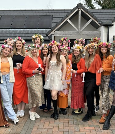 flower crown hen party york