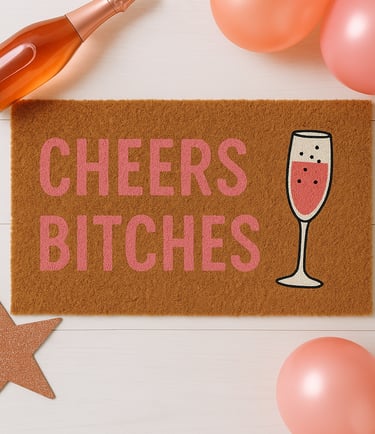 Painted doormat hen party workshop York