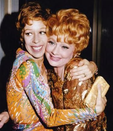 Carol Burnett (ENFJ) and Lucille Ball (ENTJ)