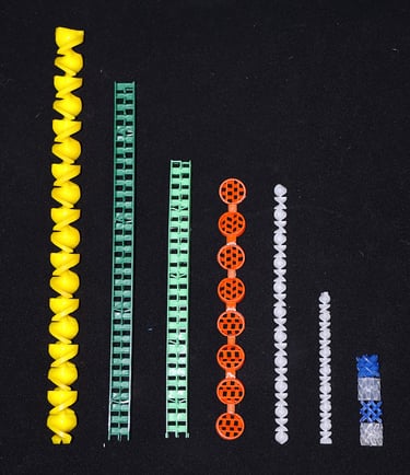 types of Internal element. disposable mixers