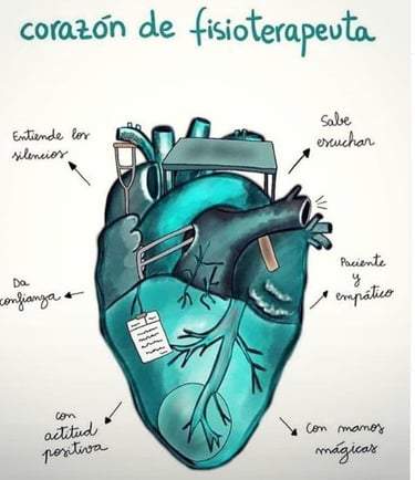 Corazón de fisioterapeuta