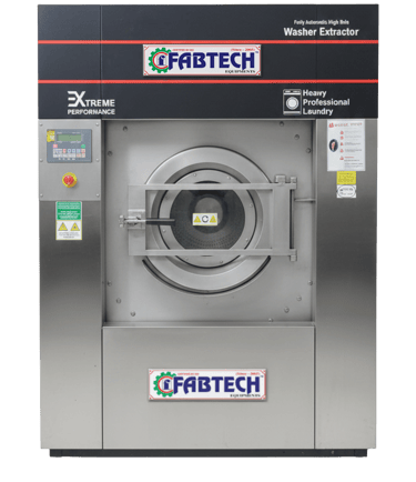Industrial washer extractor machine for heavy-duty laundry operations