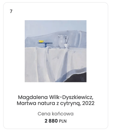 Mag Wilk aukcja xanadu Kraków Onebid