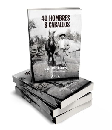 40 hombres - 8 caballos. Portada del libro