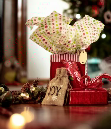 christmas gifts and decorations