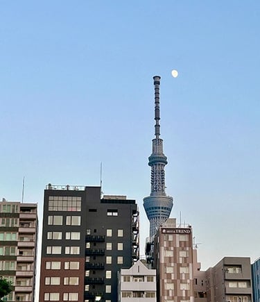 Tokyo Skytree depuis le temple Sensō-ji