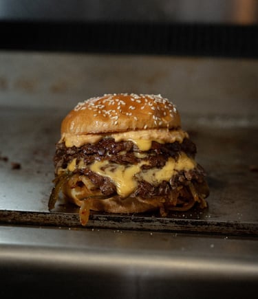 STAKD. smash burger restaurant located near Wells Glastonbury, Somerset in a village called Coxley