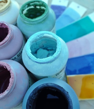 Ceramic enamel glaze colours ceramique émail emaux couleurs poterie