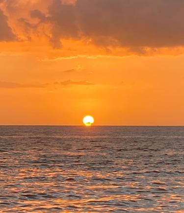 Coucher de soleil depuis Fort Zachary Taylor Beach, Key West
