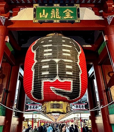 Lanterne Kaminari-mon au temple Sensō-ji