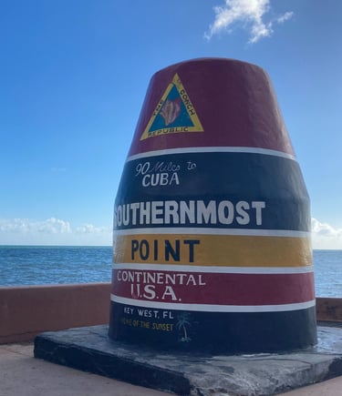 Balise du point le plus au sud des Etats-Unis continentaux