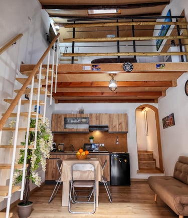 Vista Loft dall'ingresso dell'appartamento