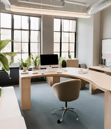 Textile fabrics company: spacious open plan offices Textile fabrics manufacturing company: spacious 