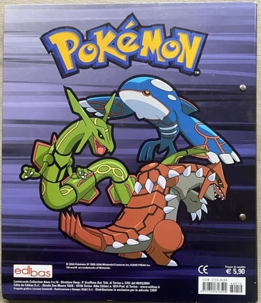 Classeur bleu Lamincards spécial édition back