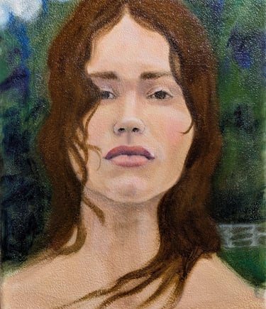 Pamela Sue Perry, birth of Venus, Botticelli, Roe v Wade, oil portrait, 