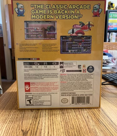 Snow Bros. Special Collector's Edition Backside