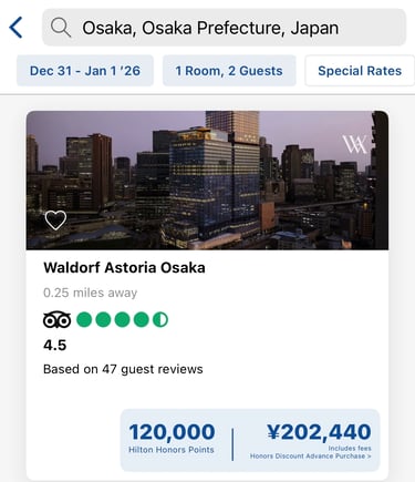 Hilton ซื้อคะแนนแถมโบนัส 100%