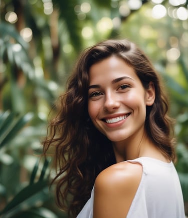 smiling woman wearing gray hoodie