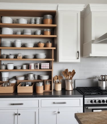 A bright, cozy workspace filled with colorful craft supplies and a partially completed DIY home décor project.