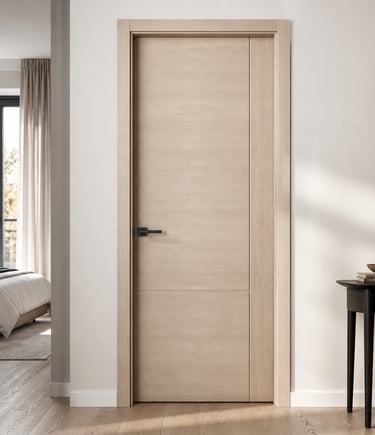 No lacquer interior doors used in modern apartment project