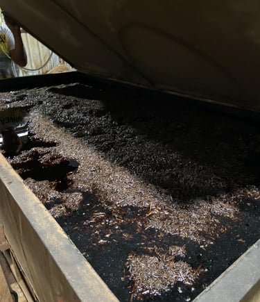 iInitial resin distillation process