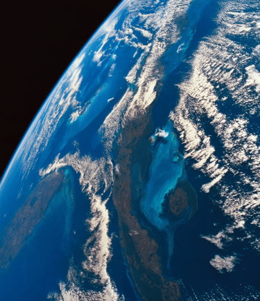a view of the earth from space