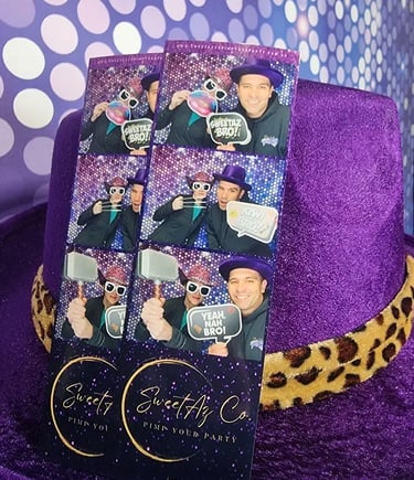 Photo Booth Print Strips in Birkdale, Redlands - party hire by SweetAz Co.