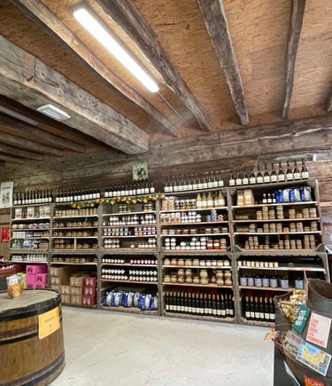 boutique de produits locaux de Normandie à l'écomusée de la pomme et du cidre