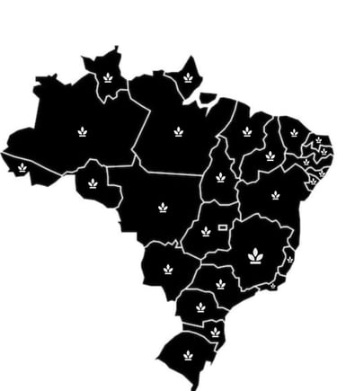 Mapa Entrega em Todo Brasil