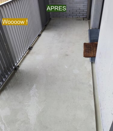 nettoyage balcon terrasse appartement