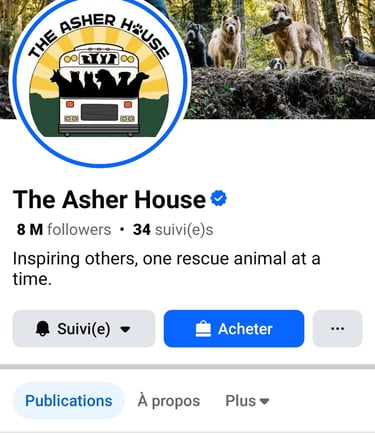 a twitter account with a twitter account for the asher house