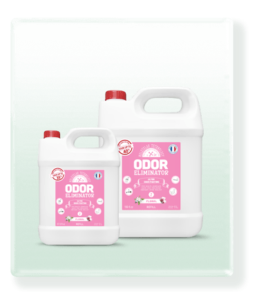 ODOR ELIMINATOR canisters with capacity 2L and 5L, Floral scent.