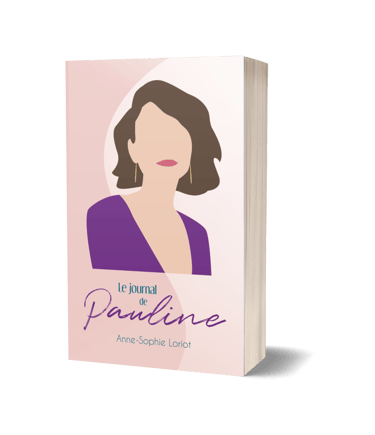 Mockup roman broché - Le journal de Pauline - Anne-Sophie Loriot.
