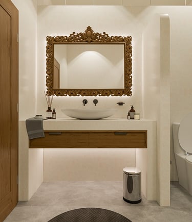 a bathroom with a sink and a toilet