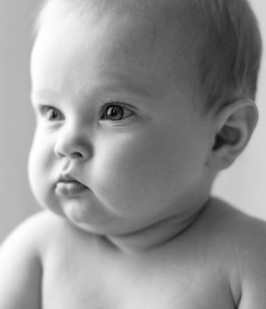 Six month baby milestone photography session in Adelaide Hills studio