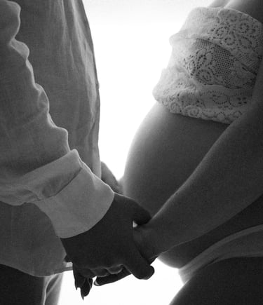 Adelaide maternity photography capturing connection between expecting parents